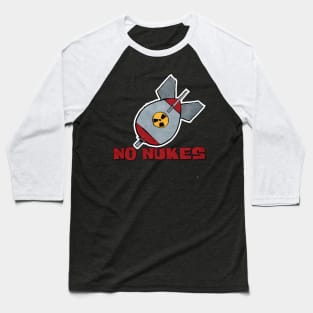 No Nukes Baseball T-Shirt